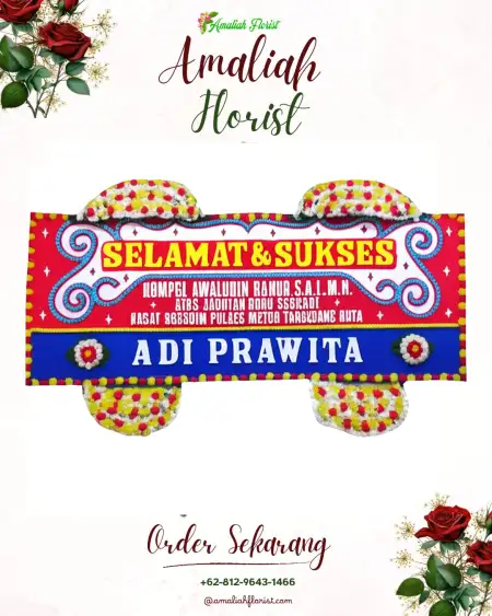 Papan Bunga Ucapan Selamat Wadangku
